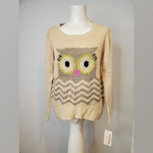 Rewind Owl Sweater New with Tags Size Small